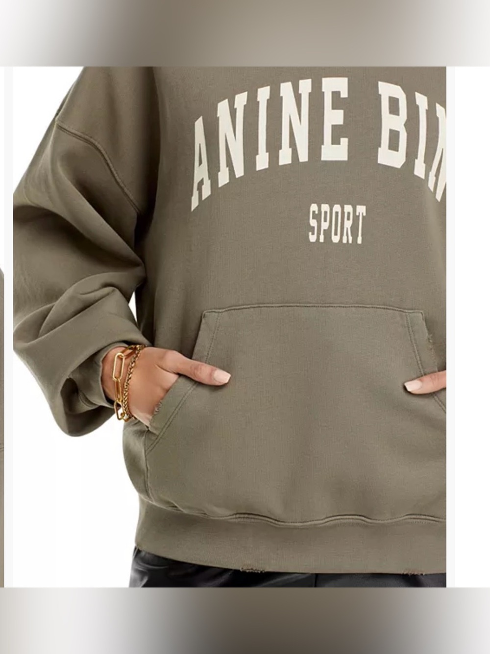 Anine Bing Harvey Logo Hoodie - Picture 3 of 6